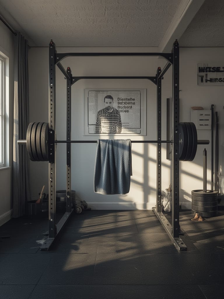 Home gym power rack