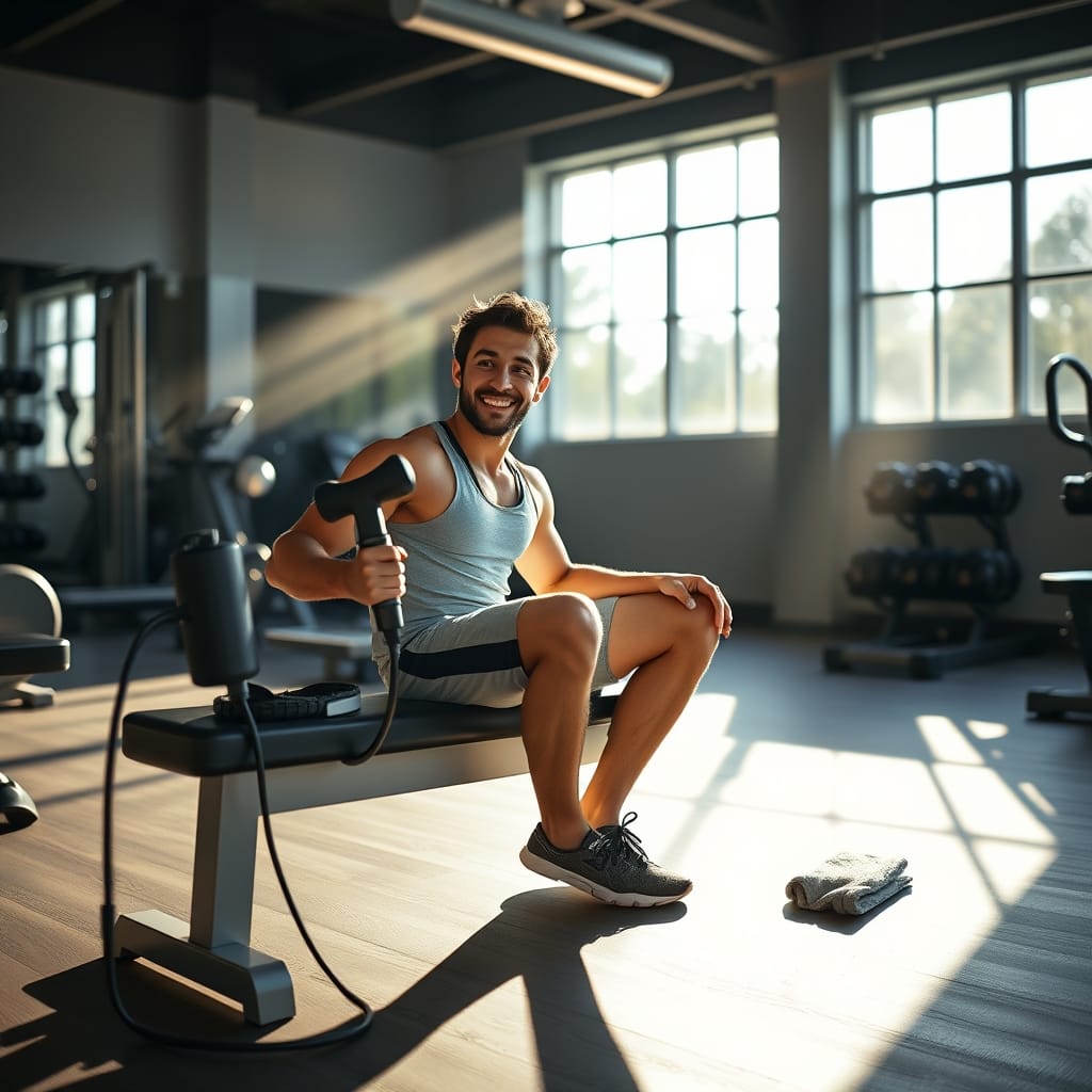 Percussion massage gun - Illustration 3