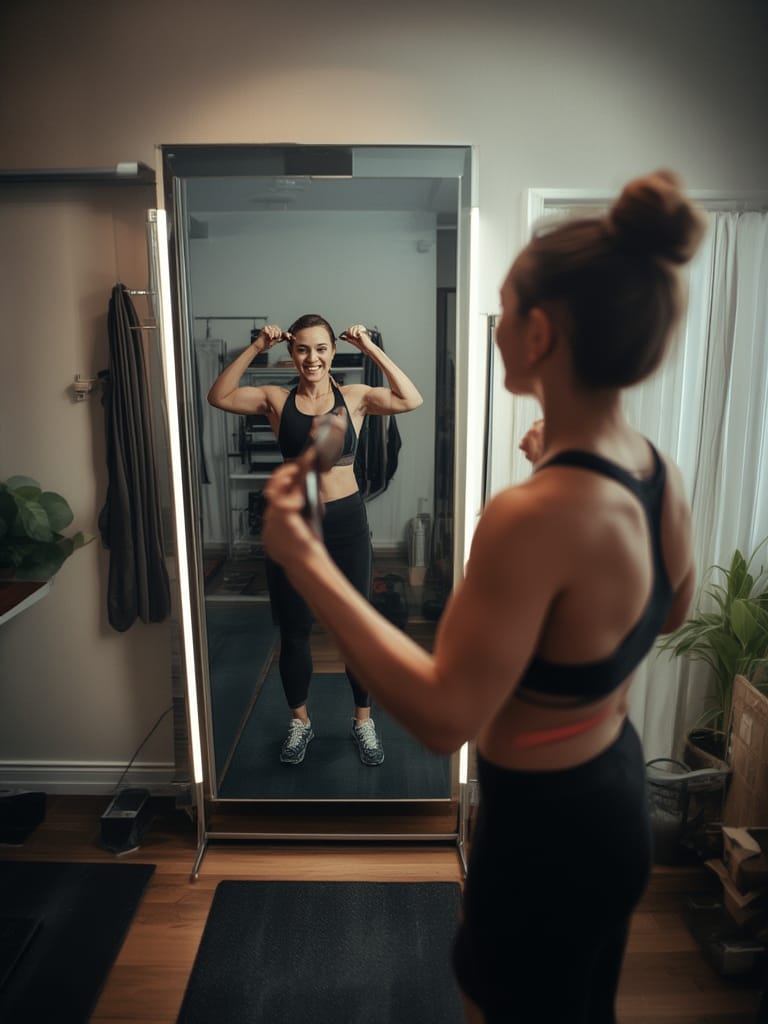 Smart fitness mirror