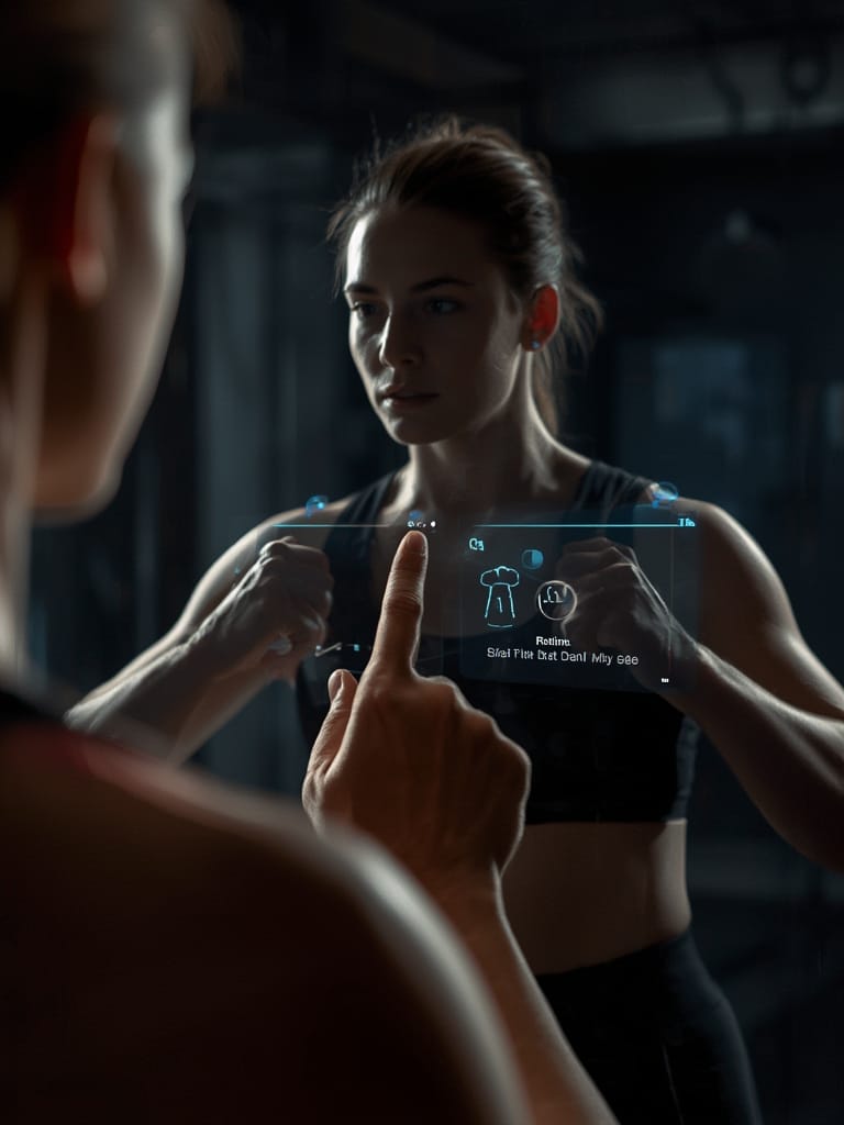Smart fitness mirror - Illustration 2