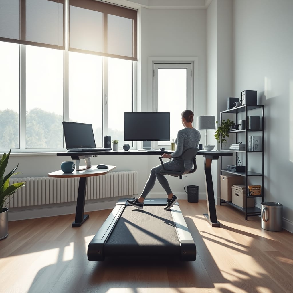 Under-desk treadmill - Illustration 1