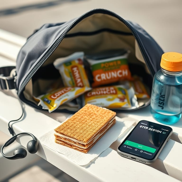 Power Crunch Protein Wafer Bars, High Protein Snacks with Delicious Taste, Peanut Butter Fudge, 1.4 Ounce (12 Count) in action