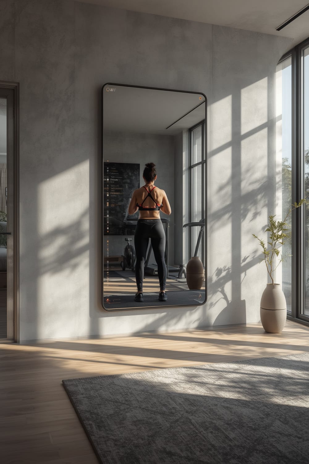 Smart fitness mirror - Illustration 1