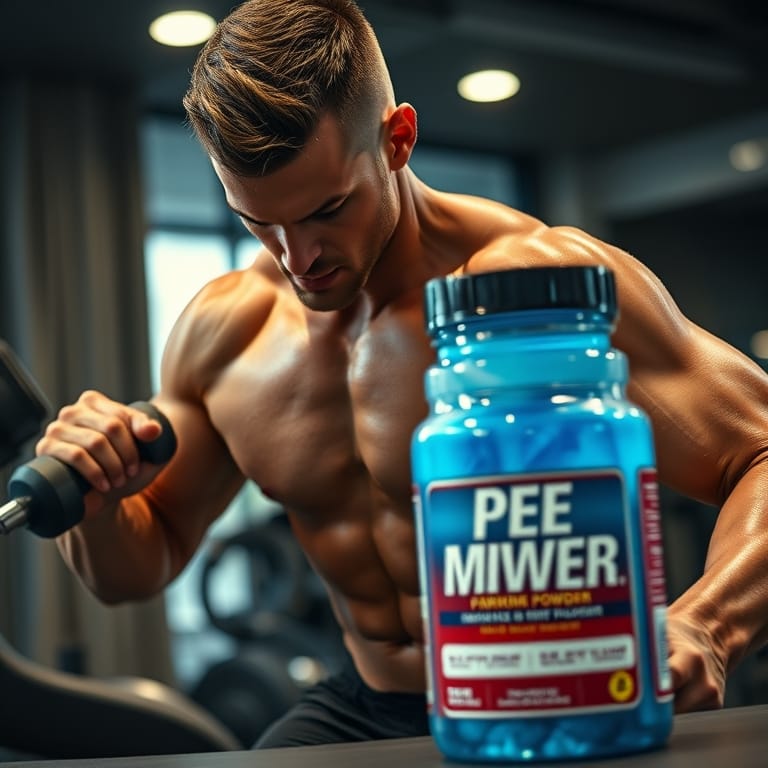 Cellucor C4 Sport Pre Workout Powder Blue Raspberry in action