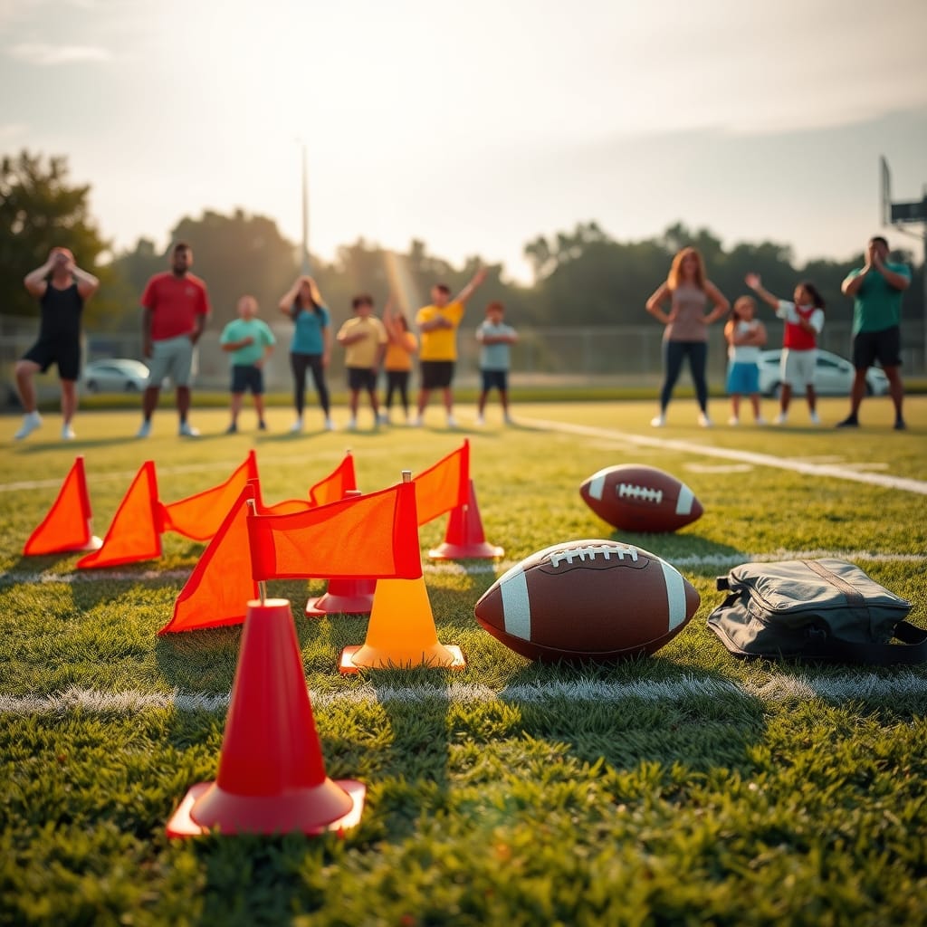 Flag football set - Illustration 1