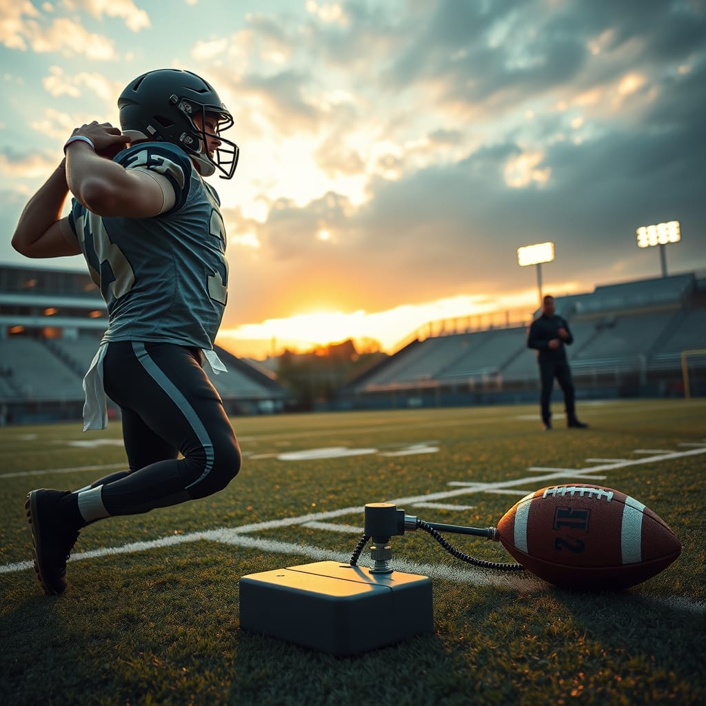 Football throwing trainer - Illustration 1